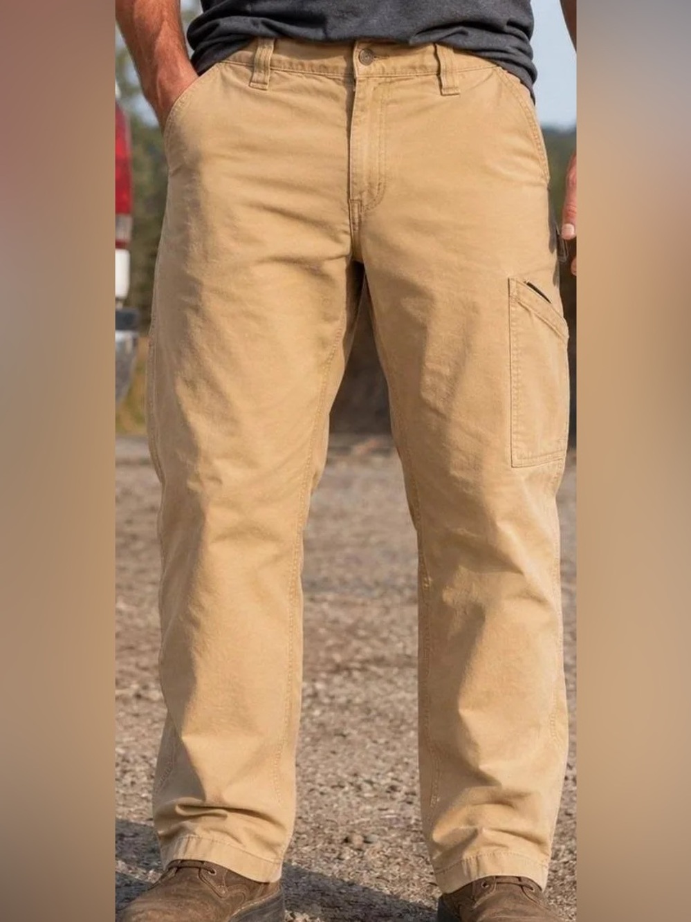 Carhartt Loose Fit Canvas Carpenter Jean Beige 32x30